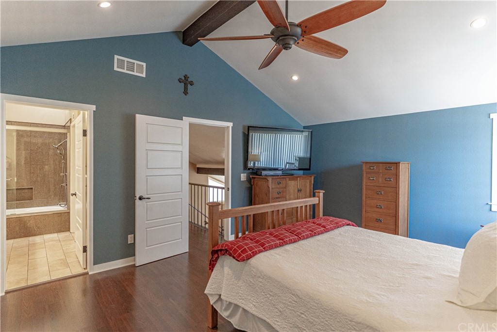 1435 Athena West Covina, CA 91790 - Photo 31 of 45 a bedroom with a bed and wooden floor