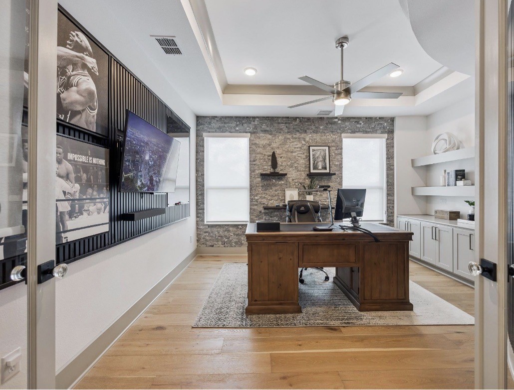 6817 Davenport Divide Road Austin, TX 78738 - Photo 11 of 28 a living room with stainless steel appliances granite countertop furniture and a kitchen view