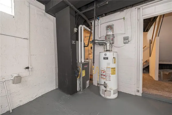 a view of water heater room