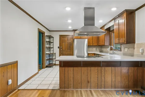 a view of an empty room