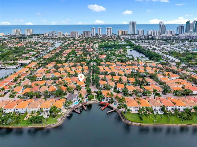 a city view with streets and houses