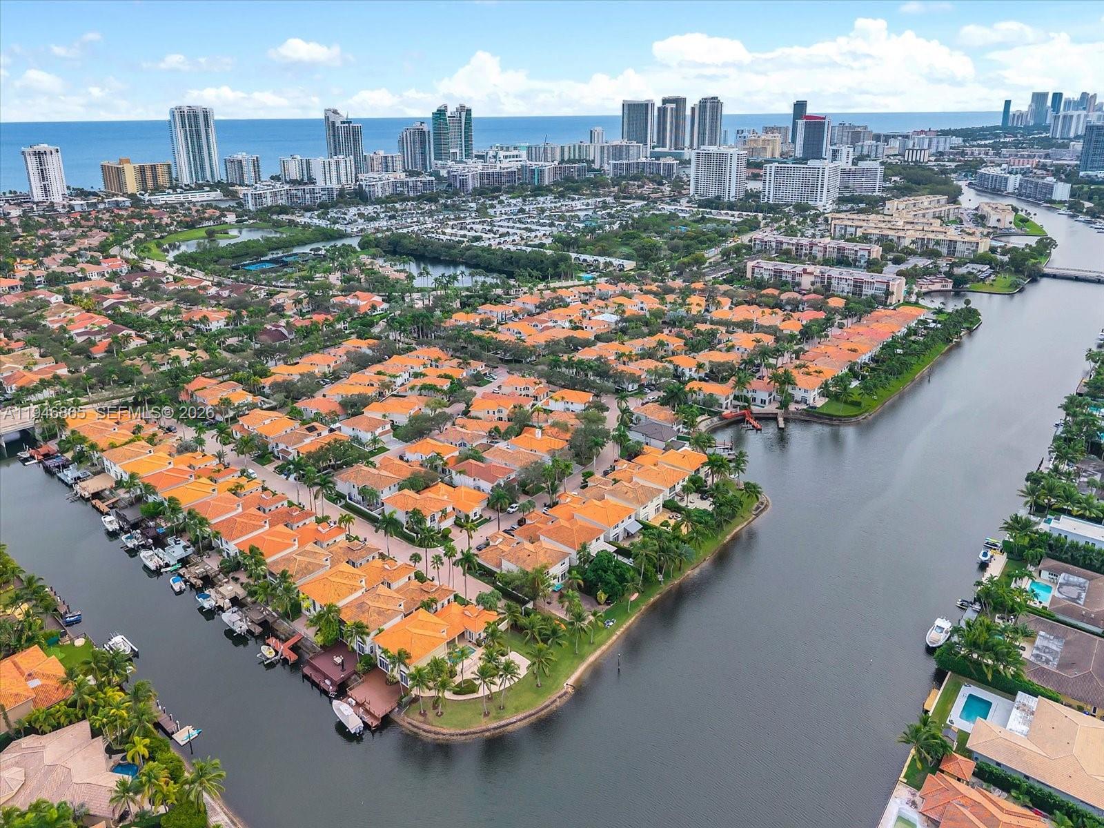 1469 Shoreline Way Hollywood, FL 33019 - Photo 45 of 46 a city view with streets and houses