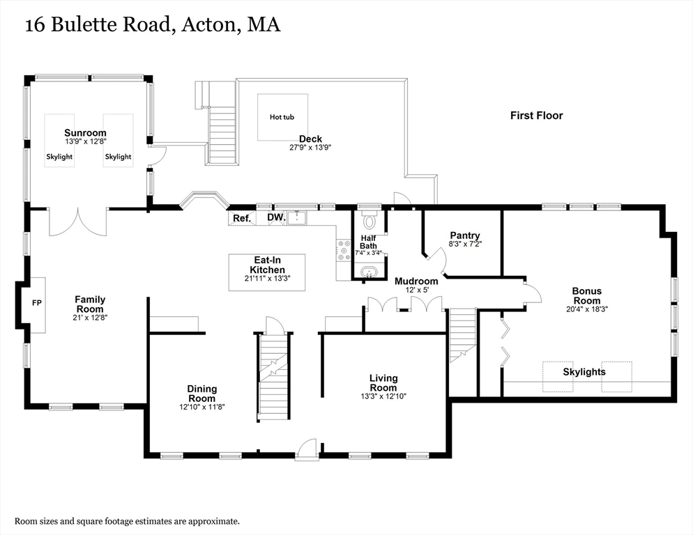16 Bulette Road Acton, MA 01720 - Photo 40 of 42 a picture of a floor plan