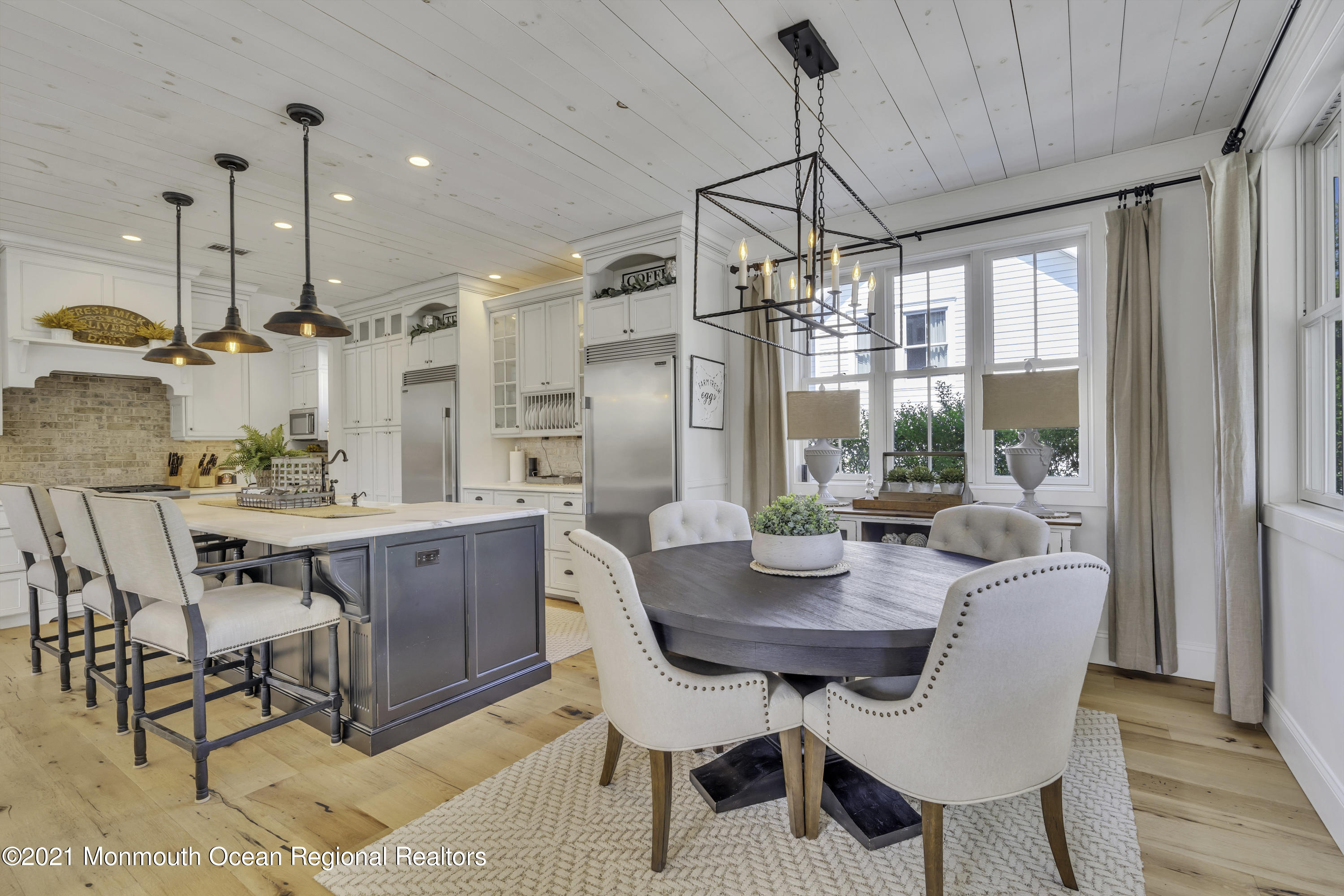 52 Marcellus Avenue Manasquan, NJ 08736 - Photo 26 of 79 a view of a dining room with furniture window and outside view