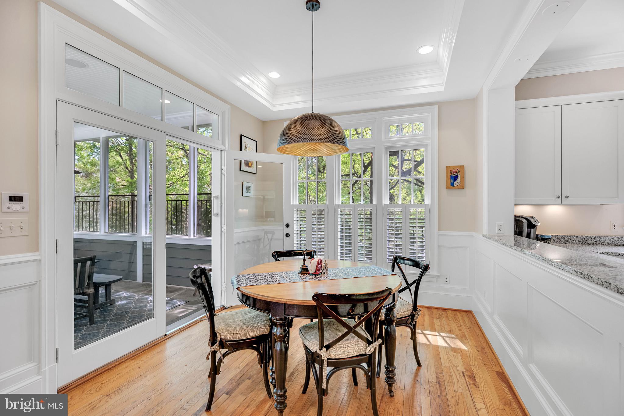 6525 Kenhill Road Bethesda, MD 20817 - Photo 18 of 45 Breakfast room with access to screened porch