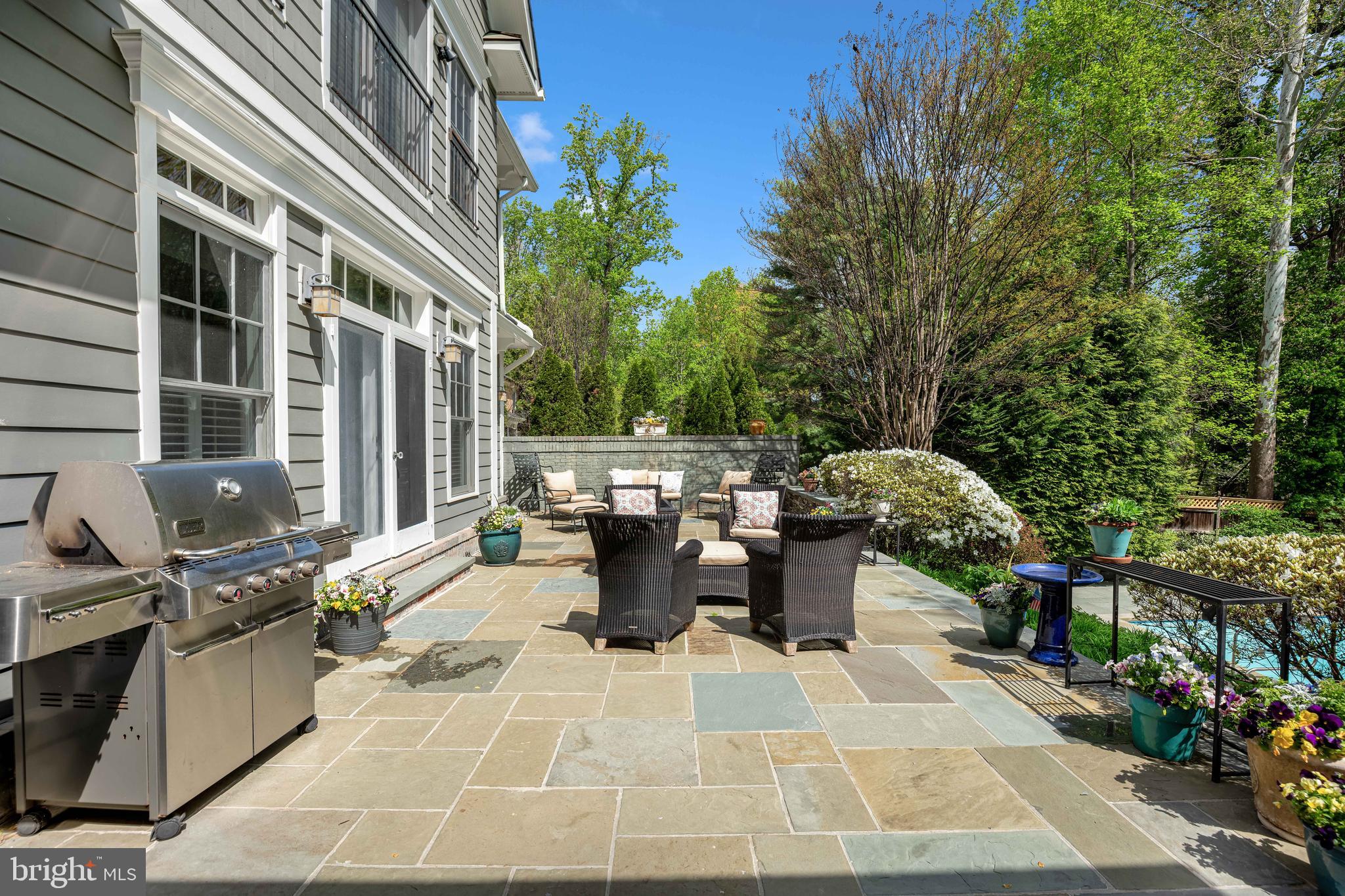 6525 Kenhill Road Bethesda, MD 20817 - Photo 37 of 45 Expansive patio overlooking pool area