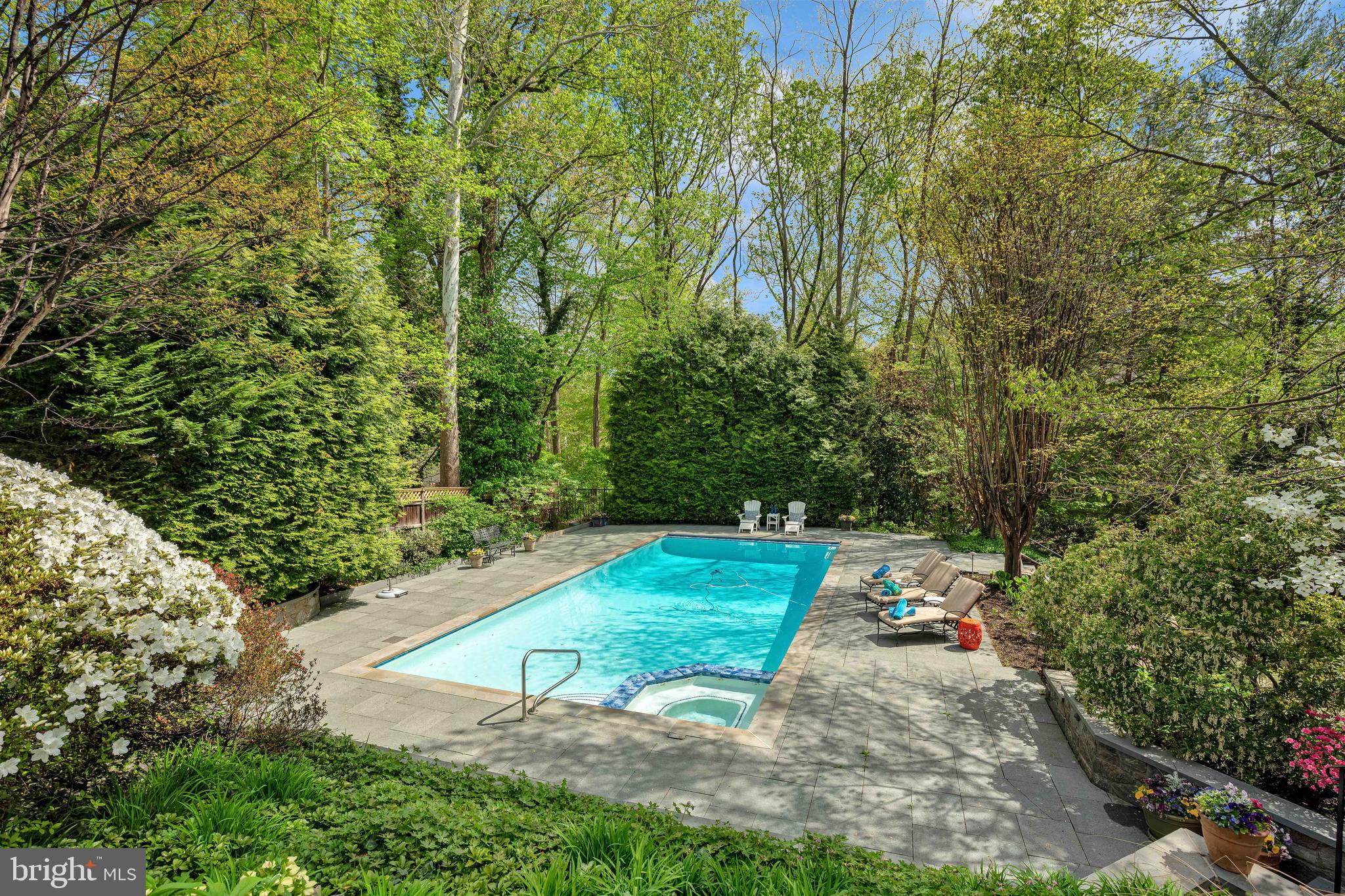 6525 Kenhill Road Bethesda, MD 20817 - Photo 39 of 45 View to the pool