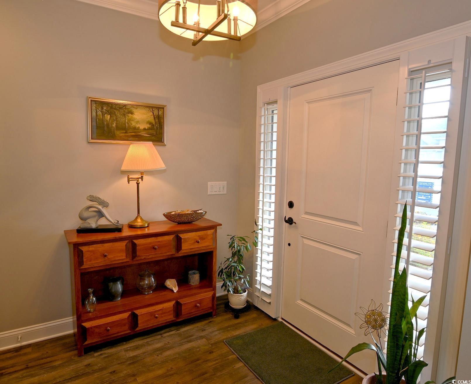 4460 Maypop Trail Murrells Inlet, SC 29576 - Photo 4 of 40 Entryway with dark hardwood / wood-style flooring