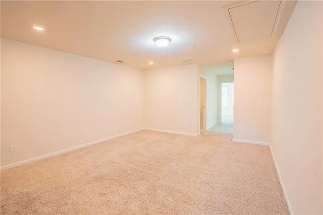 a view of an empty room