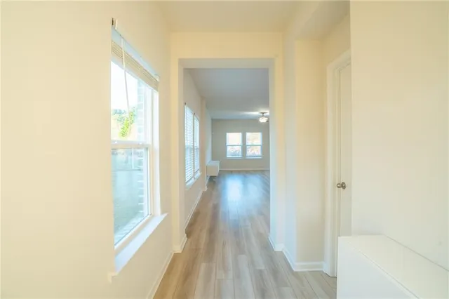 a view of a room with an empty room