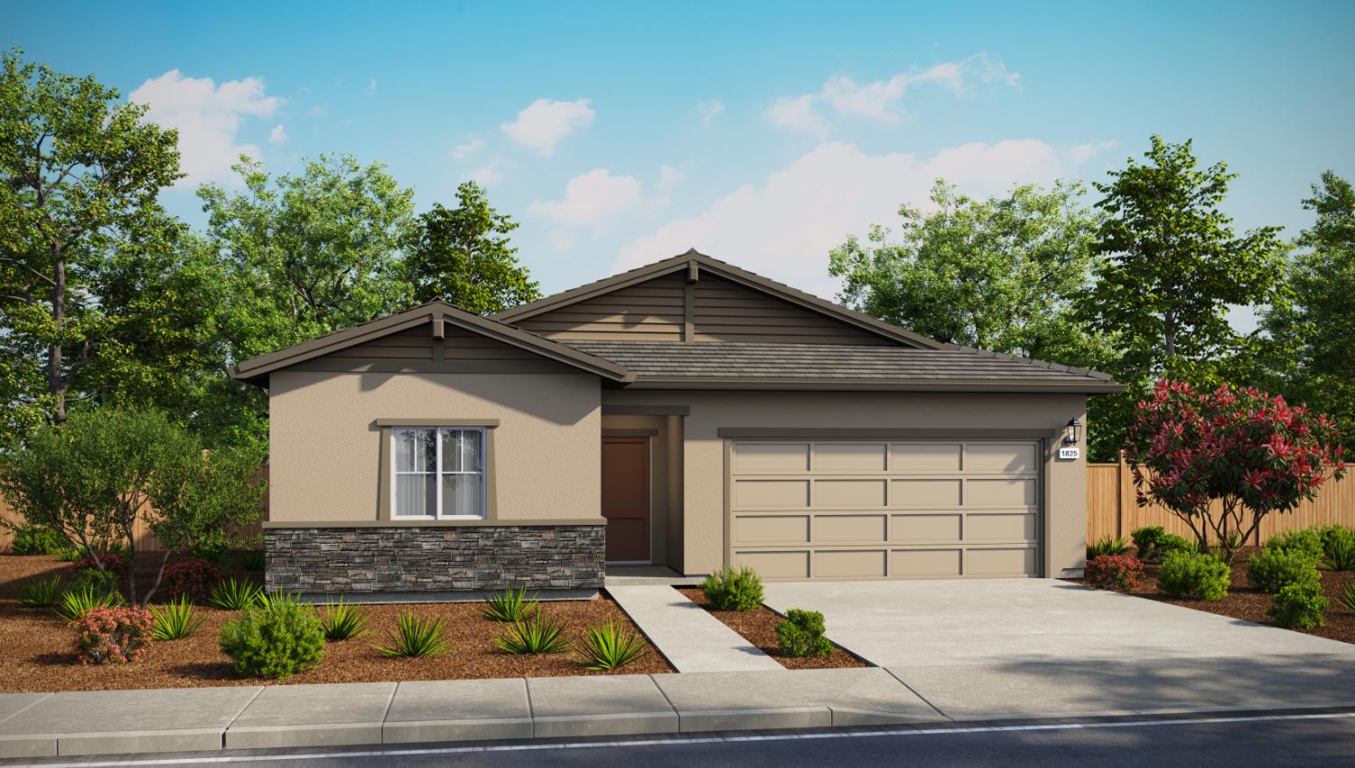 7161 Vail Rnch Road Roseville, CA 95747 - Photo 1 of 1 a front view of a house with a garden