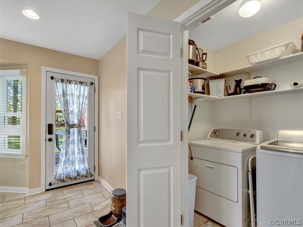 12113 Bundle Road Chesterfield, VA 23838 - Photo 12 of 25 Laundry closet with shelving and pantry storage in