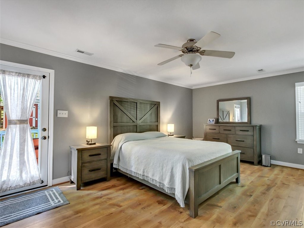 12113 Bundle Road Chesterfield, VA 23838 - Photo 16 of 25 LARGE Primary Bedroom. Private entry to back deck