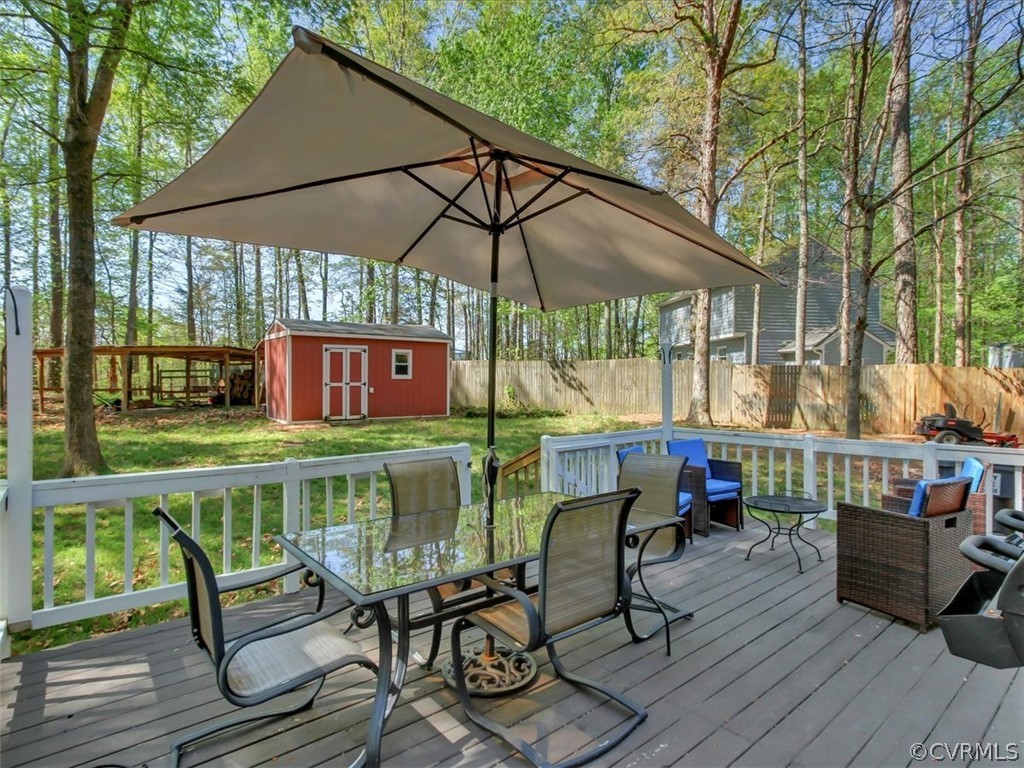 12113 Bundle Road Chesterfield, VA 23838 - Photo 20 of 25 Such a pretty setting in the fenced back yard.