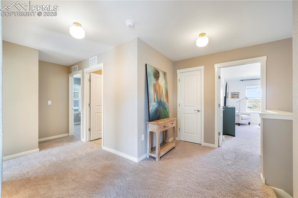 15882 Little Bluestem Road Monument, CO 80132 - Photo 21 of 50 Upstairs view to primary and secondary bedrooms and laundry area