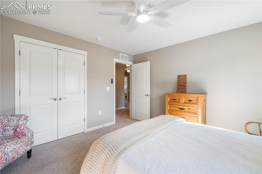 15882 Little Bluestem Road Monument, CO 80132 - Photo 31 of 50 Upstairs 3rd bedroom with large closet and views