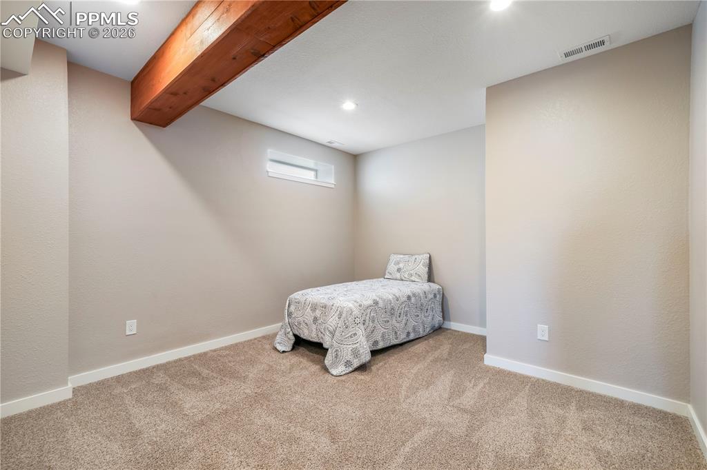 15882 Little Bluestem Road Monument, CO 80132 - Photo 43 of 50 Basement level flex room - great for guests, workout room, media room, ect