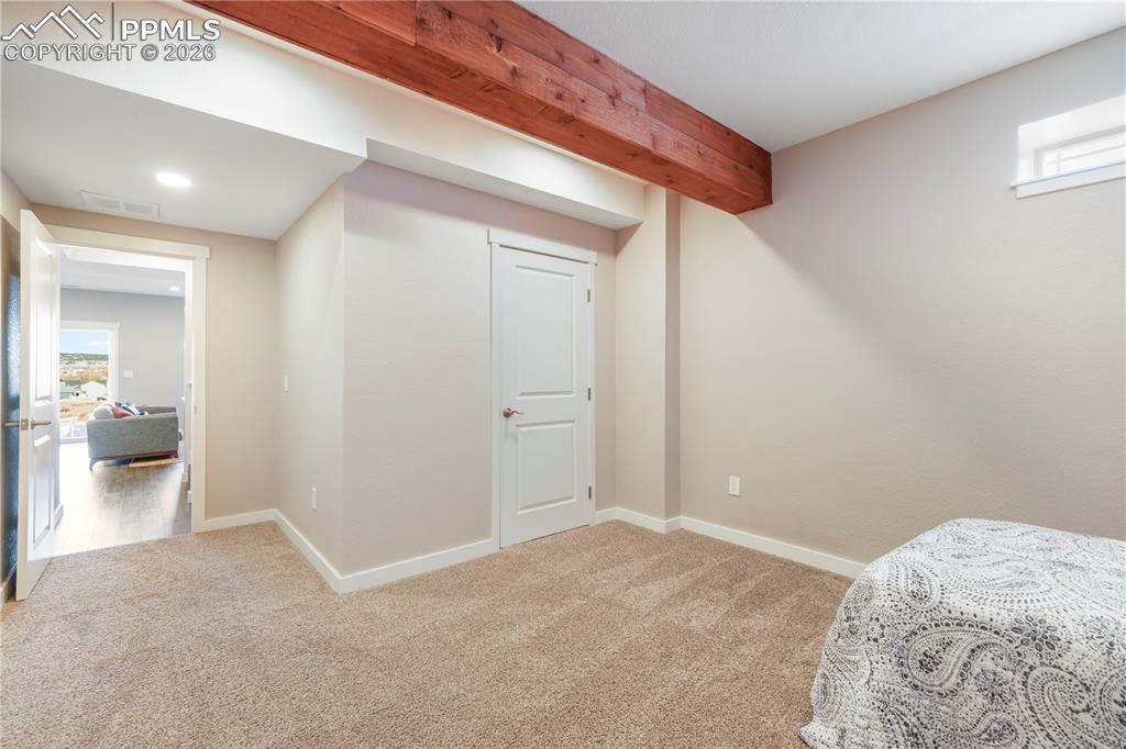 15882 Little Bluestem Road Monument, CO 80132 - Photo 44 of 50 Basement level flex room - great for guests, workout room, media room, ect