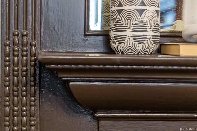 a close view of dining table