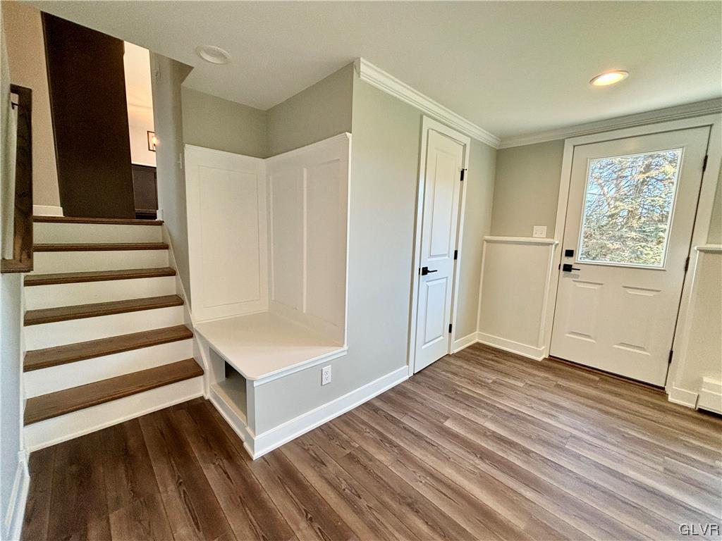 3172 Shakespeare Road Bethlehem, PA 18017 - Photo 5 of 19 a view of a hallway with wooden floor and entryway