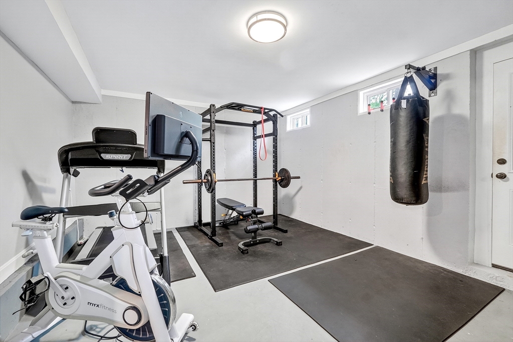 87 Payson Road Brookline, MA 02467 - Photo 34 of 41 a view of a room with gym equipment