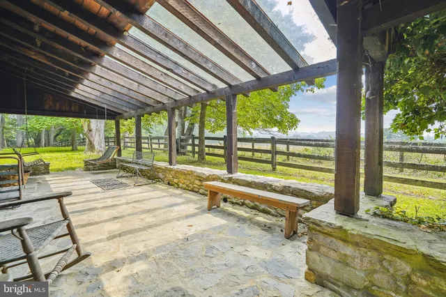 a bed room with a bed and a table