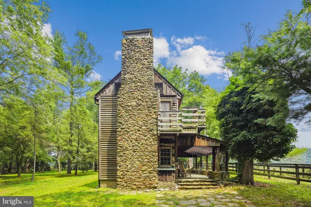 a view of a backyard with tree s