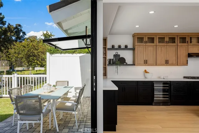 a view of a lake with a house in the background