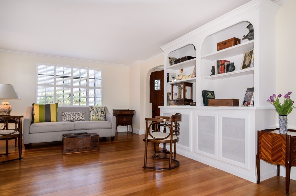 32 Sunset Road Wellesley, MA 02482 - Photo 2 of 23 a living room with furniture and a wooden floor