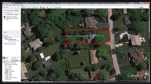 2100 Beechnut Road Northbrook, IL 60062 - Photo 2 of 3 an aerial view of a house with a yard and outdoor seating