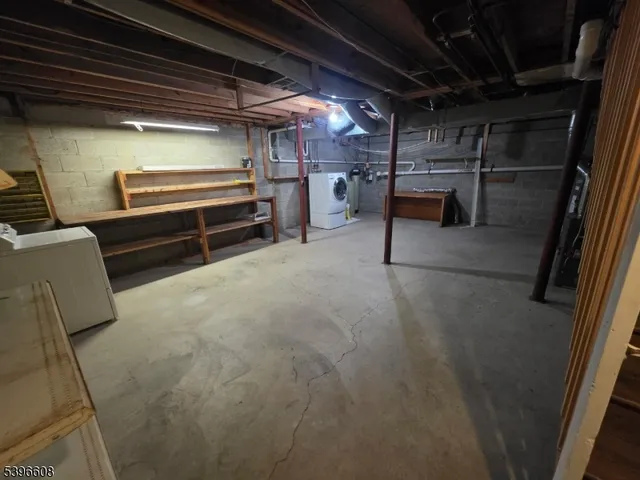 a view of room with racks