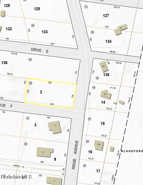236 Ridge Avenue Otis, MA 01029 - Photo 66 of 69 Lot 2 Map Ridge Ave copy
