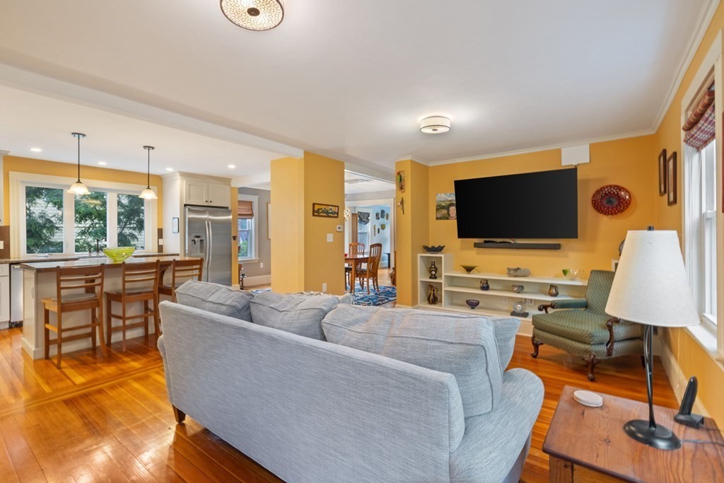 5 Belfry Terrace Lexington, MA 02421 - Photo 16 of 40 a living room with furniture and a flat screen tv