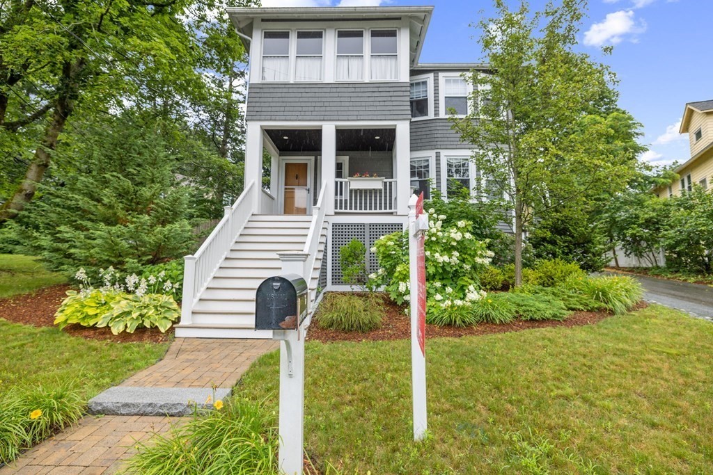 5 Belfry Terrace Lexington, MA 02421 - Photo 2 of 40 a house view with a garden space