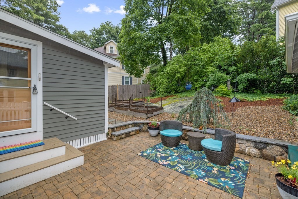 5 Belfry Terrace Lexington, MA 02421 - Photo 38 of 40 a view of a patio with chairs and plants