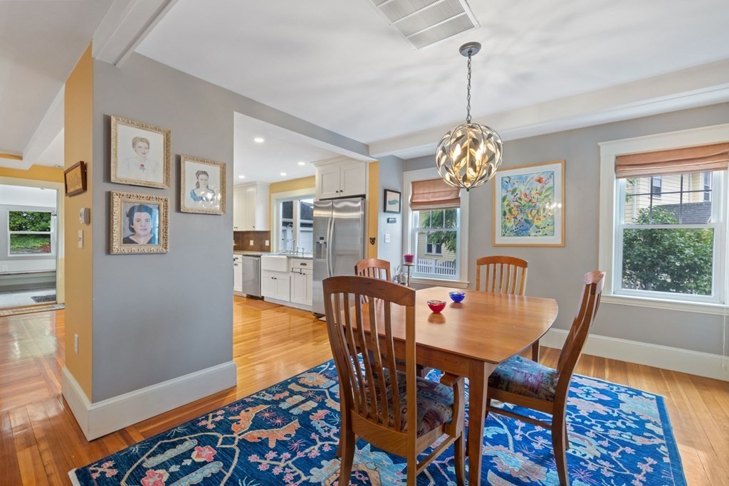 5 Belfry Terrace Lexington, MA 02421 - Photo 10 of 40 a view of a dining room with furniture window and wooden floor