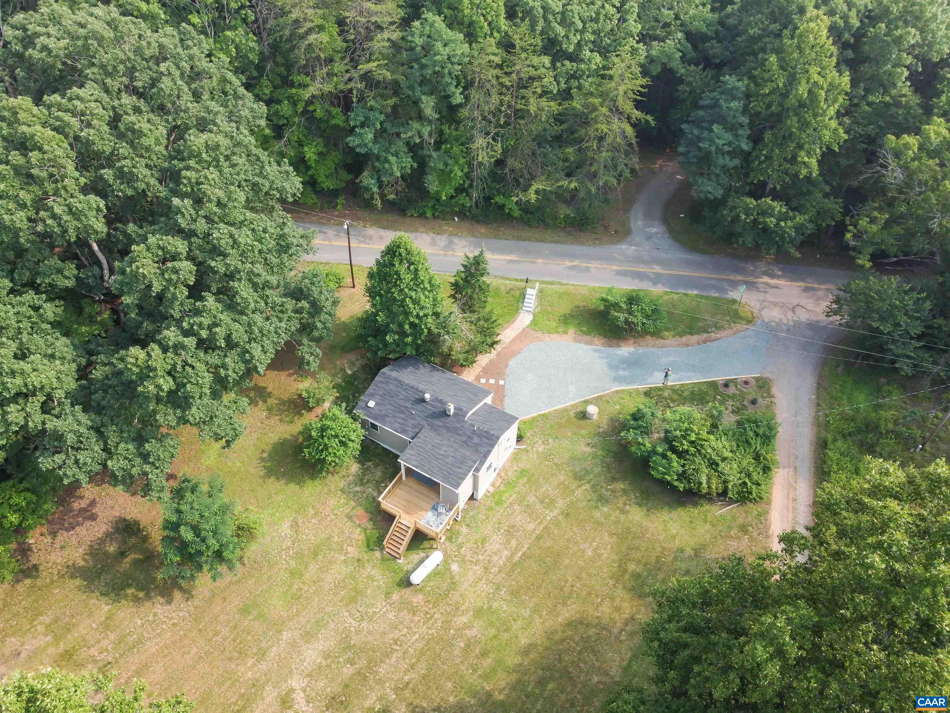 8901 Chestnut Grove Road Esmont, VA 22937 - Photo 43 of 44 an aerial view of residential house with outdoor space