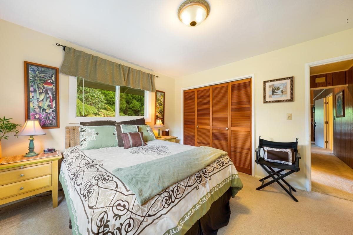 19-4252 Wright Road Volcano, HI 96785 - Photo 21 of 30 a bedroom with a bed and a window