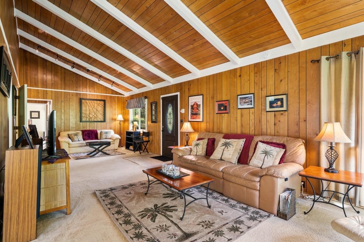 19-4252 Wright Road Volcano, HI 96785 - Photo 7 of 30 a living room with furniture and wooden floor