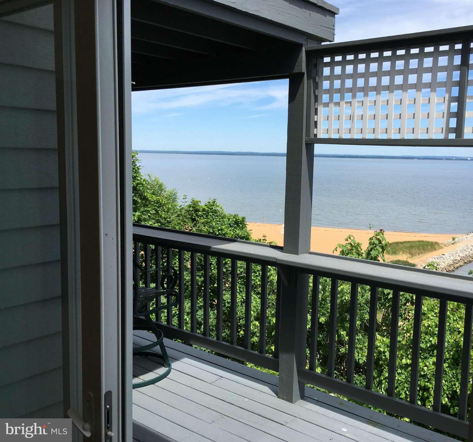 1 Bayview Road, Unit 12B Betterton, MD 21610 - Photo 13 of 15 View from Living Room deck to beach.