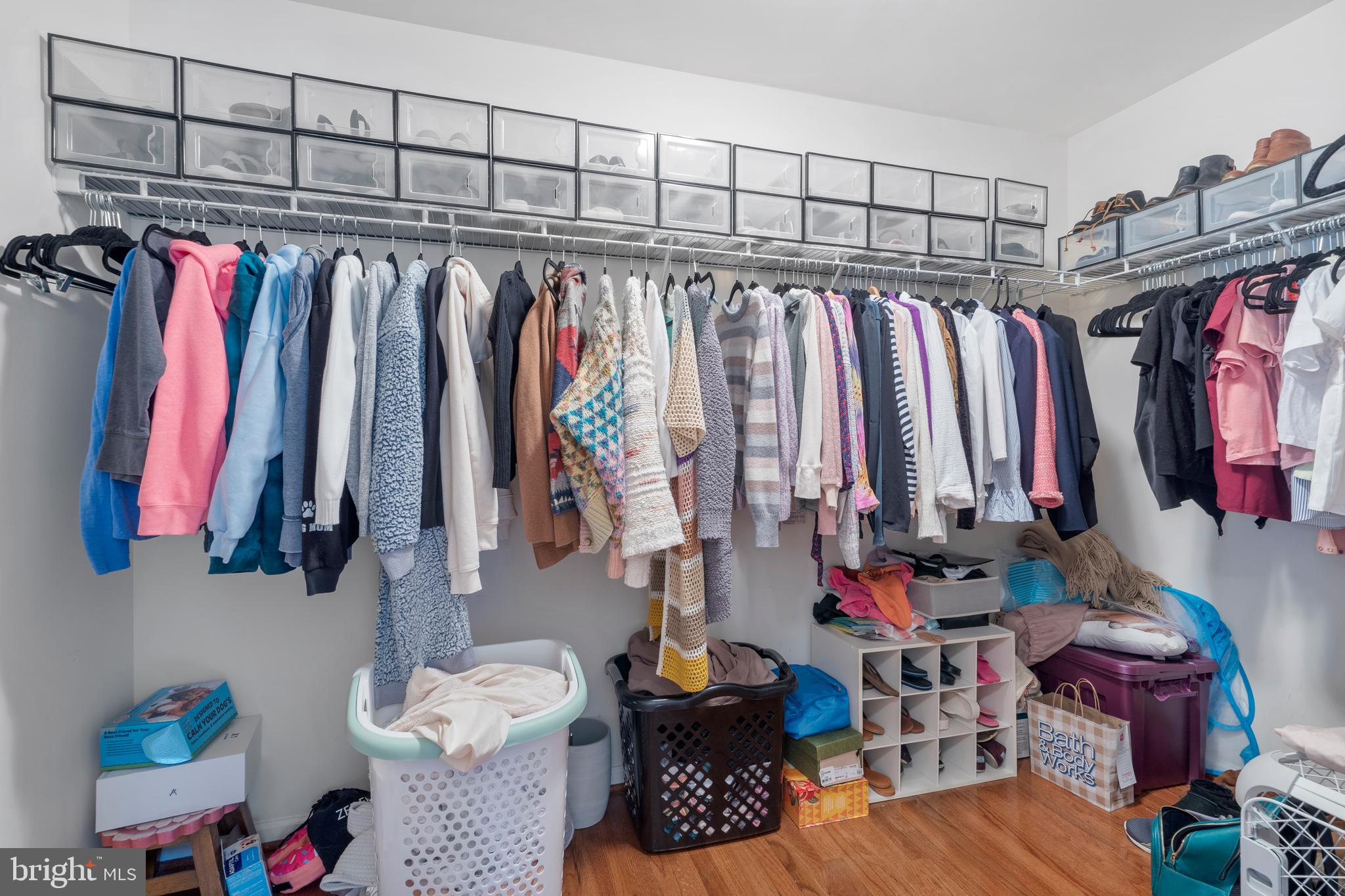 776 Barry Drive Springfield, PA 19064 - Photo 27 of 44 a view of walk in closet with clothes and shoes