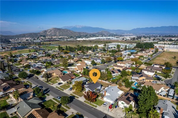 an aerial view of a city