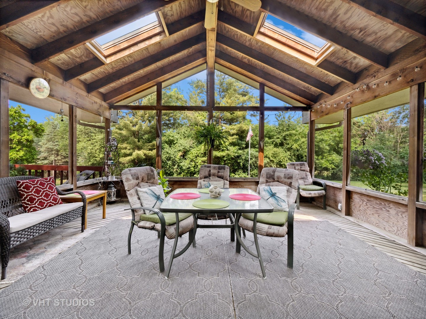 22811 North Quentin Road Kildeer, IL 60047 - Photo 15 of 29 a view of a dining room with furniture water view and a garden