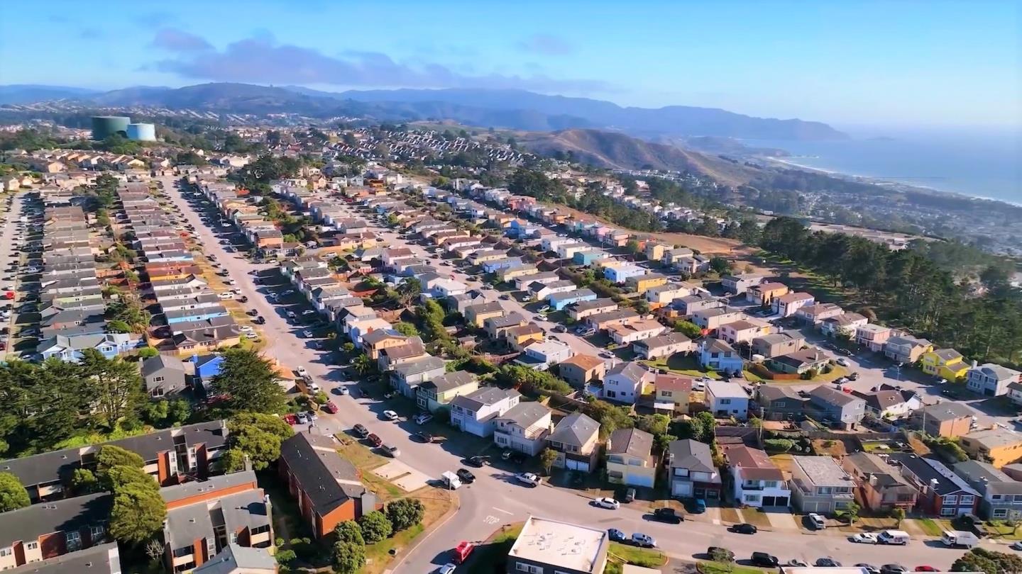 391 Imperial Drive Pacifica, CA 94044 - Photo 59 of 60 an aerial view of residential houses with city view