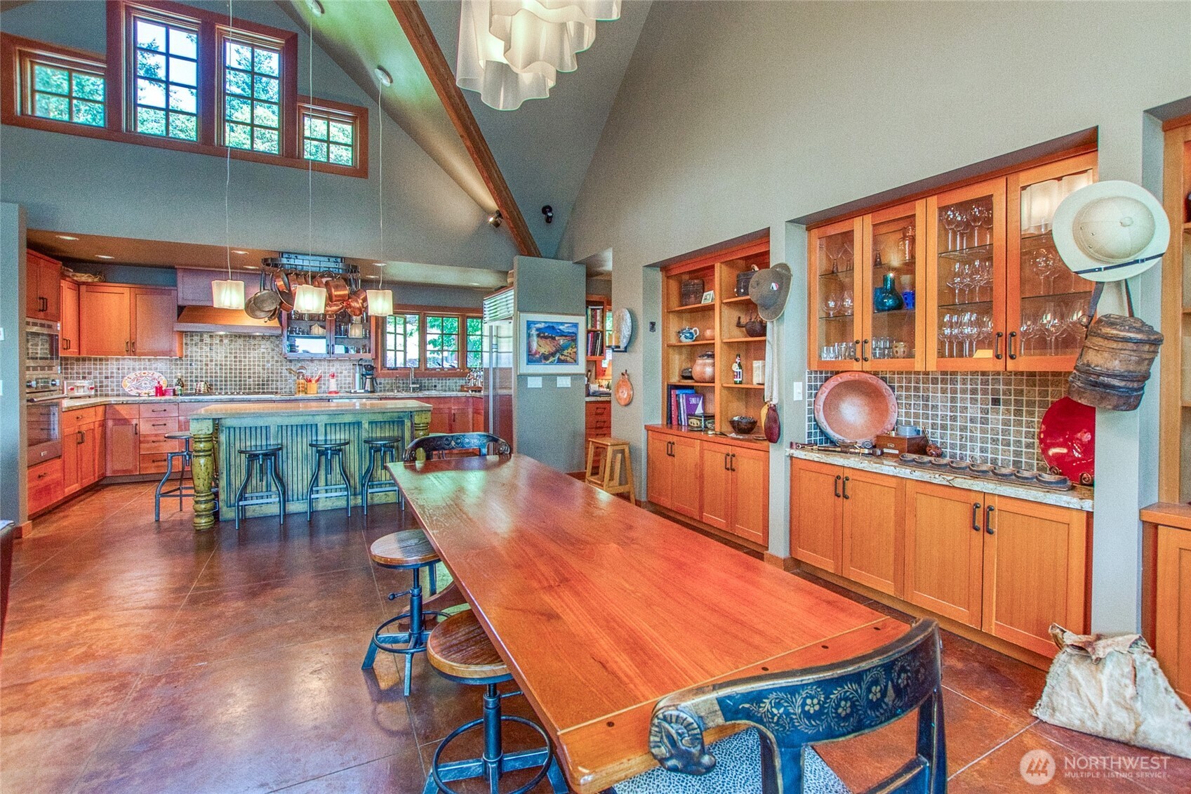 64 Hammond Lane Orcas Island, WA 98245 - Photo 13 of 39 a dining room with furniture and wooden floor