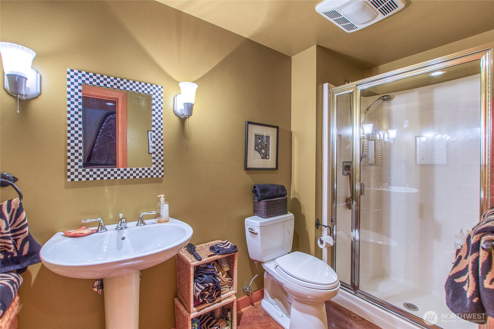 64 Hammond Lane Orcas Island, WA 98245 - Photo 26 of 39 a bathroom with a sink and a mirror