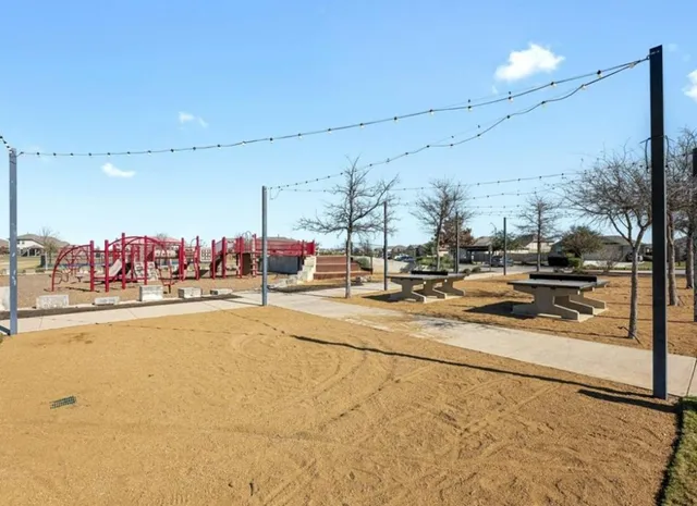 a outdoor space with lots of traffic signal lights