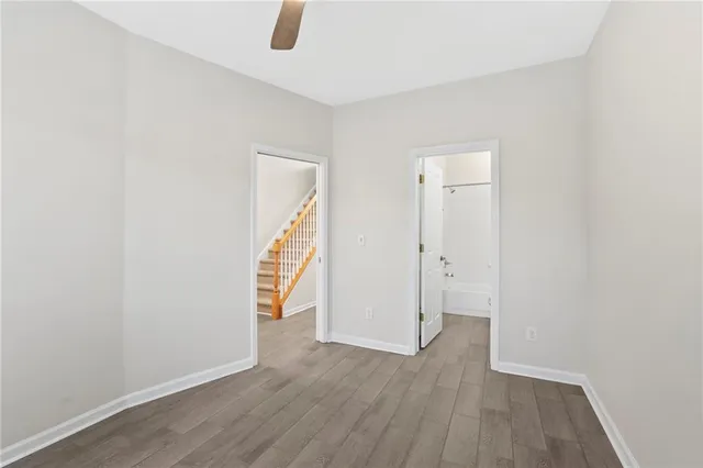 a car parked in front of a building