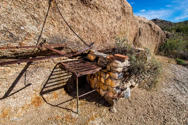 a view of a yard covered with snow