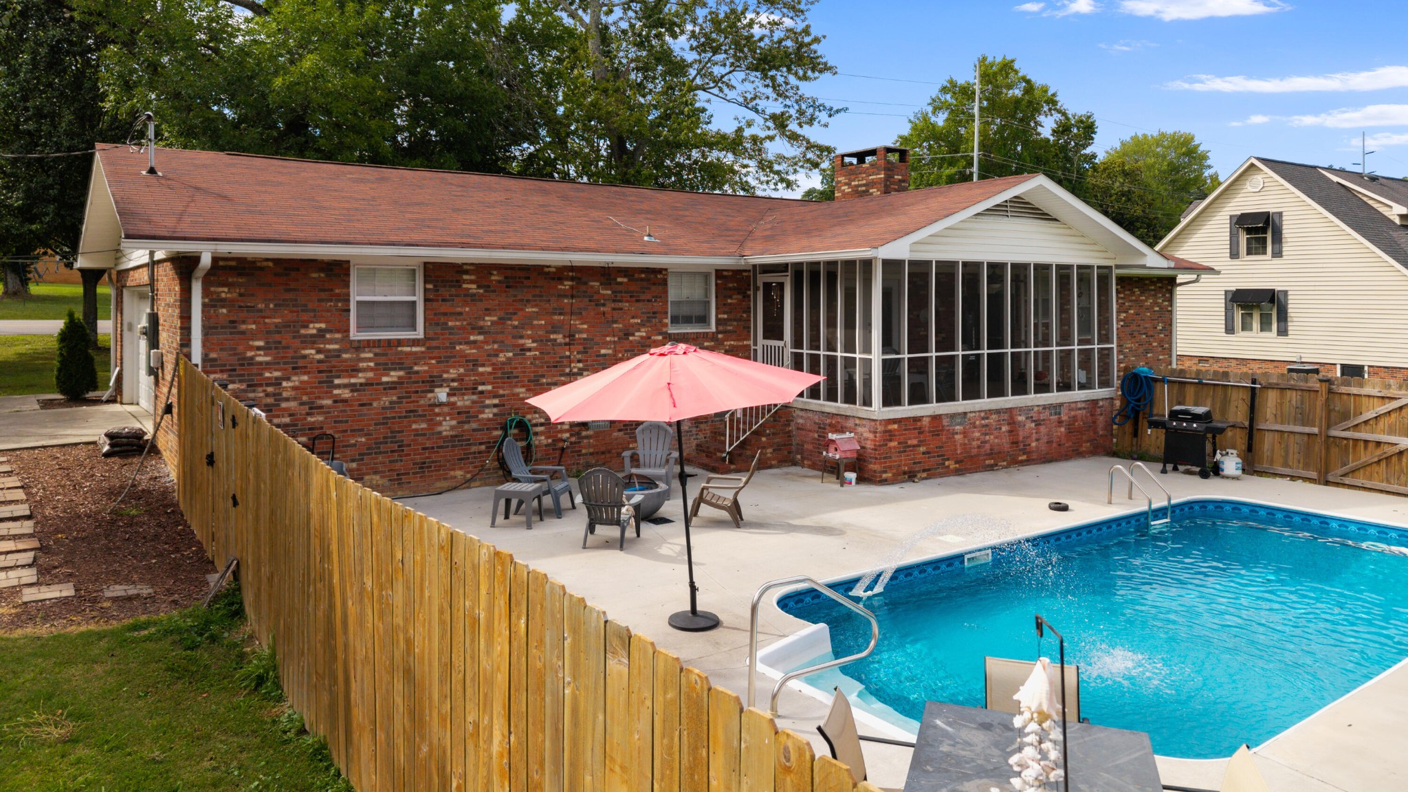 2000 Georgetown Road Northwest Cleveland, TN 37311 - Photo 20 of 36 a view of house with wooden deck and furniture